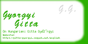 gyorgyi gitta business card